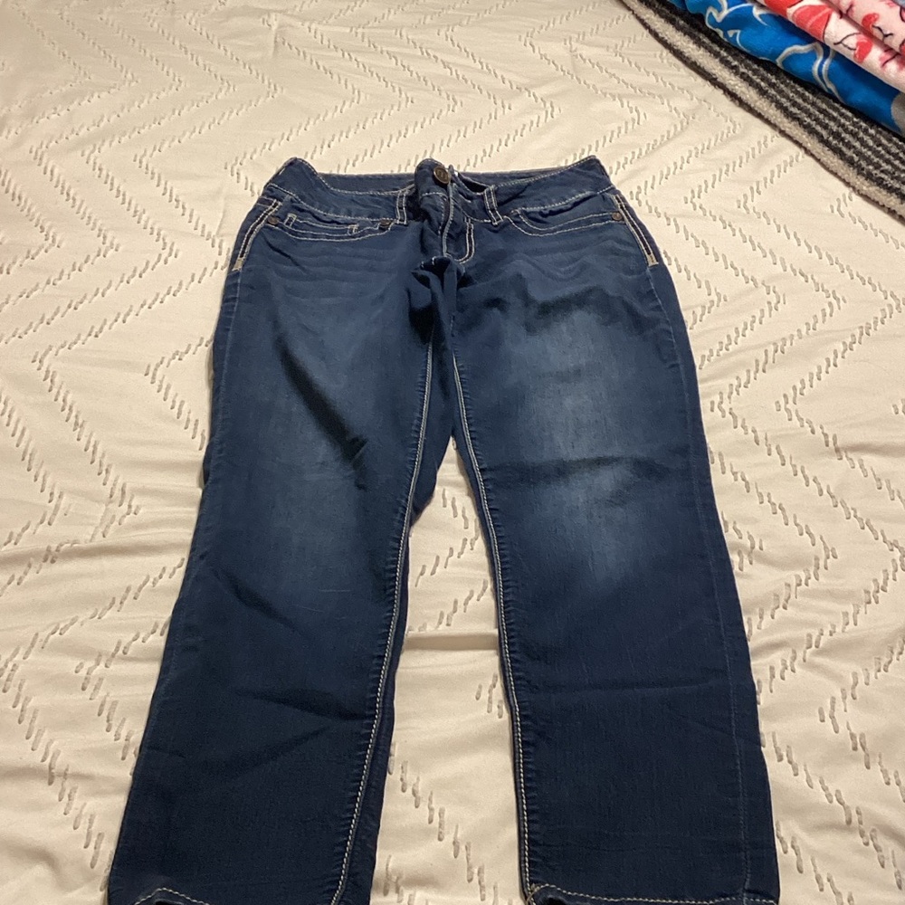 Maurices Dark Blue Ankle Jeans